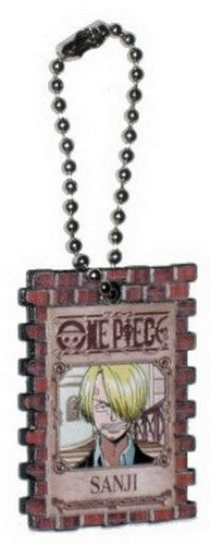 One Piece Wanted Portrait Sanji Charm Keychain