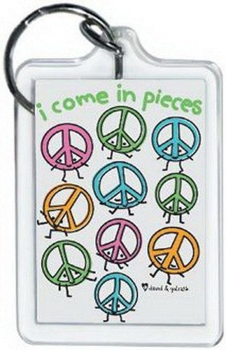David and Goliath Come In Pieces Lucite Keychain 65658KR