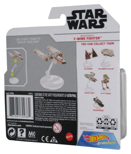 Star Wars Hot Wheels Resistance Y-Wing Fighter (2019) Starships Die-Cast Toy