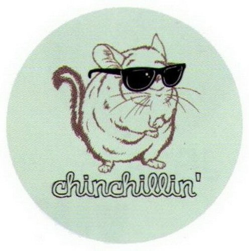 Chinchillin Chinchilla Button SB3966