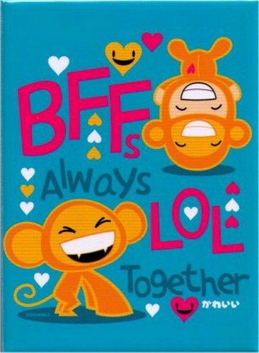 Zoodorable Best Friends Always LOL Together Magnet ZM4576