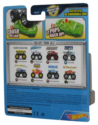 Hot Wheels Monster Jam (2017) Grave Digger The Legend Tour Favorites #10/19 Toy Truck w/ Re-Crushable Car