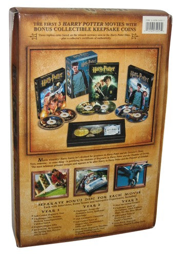 Harry Potter Limited Edition DVD Collector's Set Years 1-3 and Wizard Coin Set