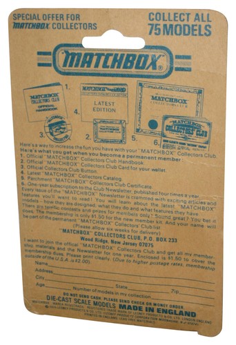 Matchbox Superfast Lesney (1976) Personnel Carrier Green Military Vintage Toy No. 54 - (Damaged Card)