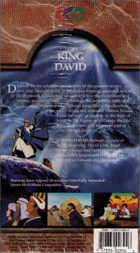 In The Beginning King David Vintage VHS Tape - (Stories From The Old Testament)