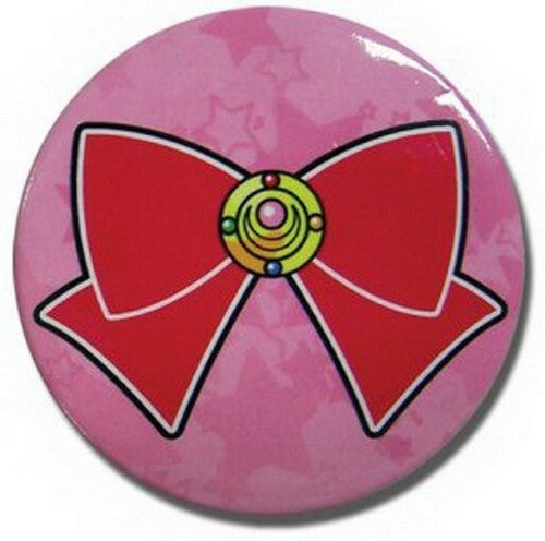 Sailor Moon Red Bow Pink Anime Button GE-6836