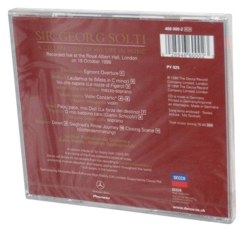 Sir Georg Solti: Celebration (1998) Decca Audio Music CD