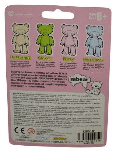 Stikfas Mbear (2006) Mini Bear Mascot 2-Inch Rosy Figure MB001B