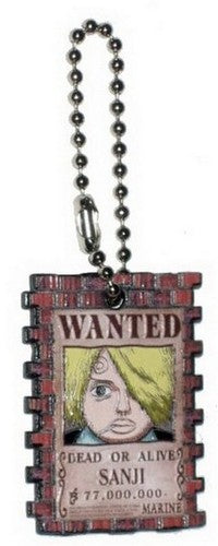 One Piece Wanted Portrait Sanji Charm Keychain (B)