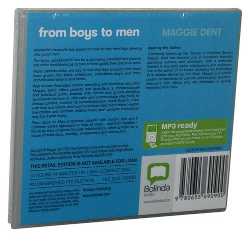 Maggie Dent From Boys To Men Unabridged Audio MP3 CD