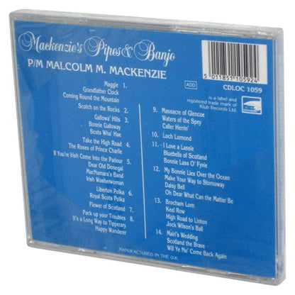 P/M Malcolm M. Mackenzie's Pipes & Banjo Audio Music CD - (Damaged Jewel Case)