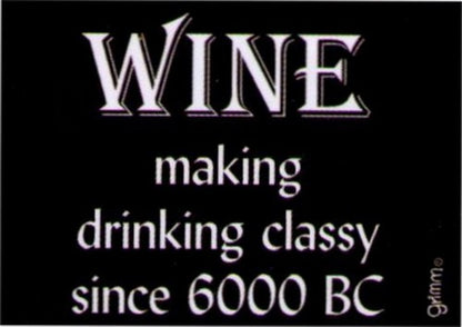 Wine Making Drinking Classy Since 6000BC Magnet GM5003