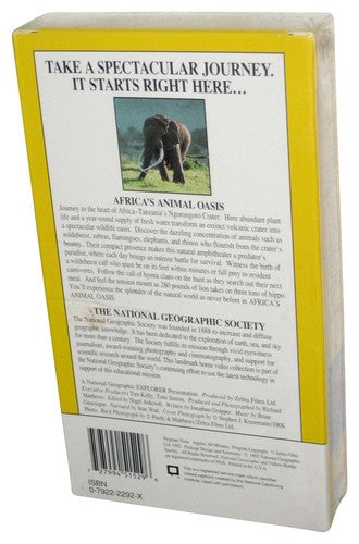 National Geographic Africa's Animal Oasis (1992) VHS Tape