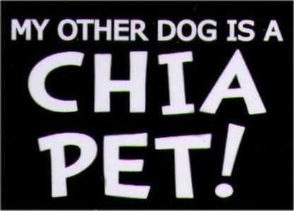 My Other Dog Is A Chia Pet Humor Magnet HM270