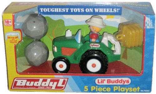 Buddy L Lil' Buddy's Green Tractor Farmer Kids Playset Toy 70002