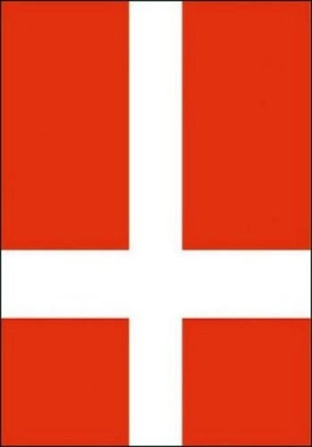 Denmark National Flag Fabric Cloth Poster 50068