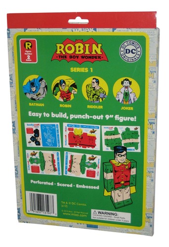 DC Superheroes Batman Robin Mixo Kooky Craft 9" Embossed Figure Kit