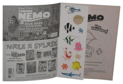 Disney Pixar Finding Nemo The Tank Gang Story & Coloring Book w/ Bathtub Stickers