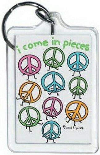 David and Goliath Come In Pieces Lucite Keychain 65658KR