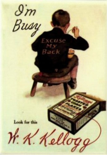 Kellogg's I'm Busy Toasted Corn Flakes Magnet KM1701