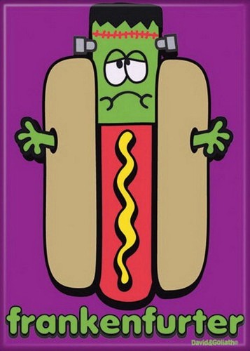 David and Goliath Frankenfurter Magnet 20465DG