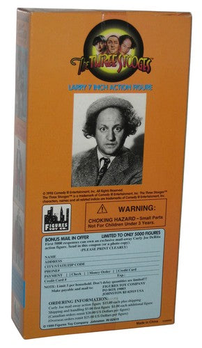 Three Stooges Figures Toy Co. (1999) Larry Military Outfit 7-Inch Action Figure