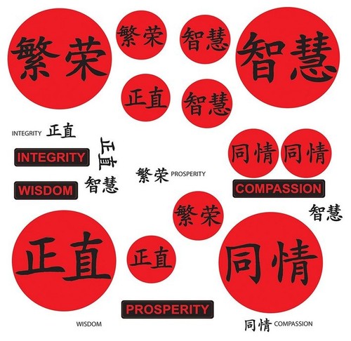 Chinese Virtues Peel & Stick Wall Decals (RoomMates) RMK1310SCS