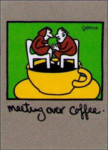 Meeting Over Coffee Magnet GM2684