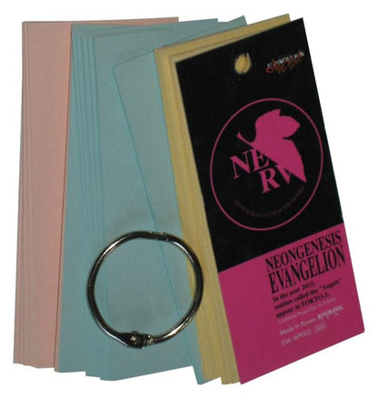 Neon Genesis Evangelion Shinji & Nerv Logo Gainax Note Cards Pad Keychain