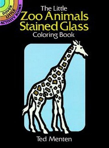 The Little Zoo Animals Zebra Stained Glass Coloring Book