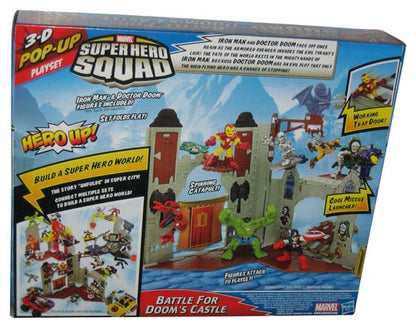 Marvel Super Hero Squad (2009) Battle For Doom's Castle Toy Figure Playset w/ Iron Man & Doctor Doom