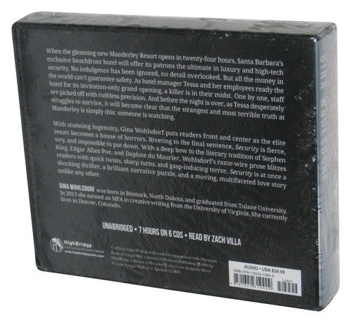 Security (2016) Audio CD Box Set - (Gina Wohlsdorf)