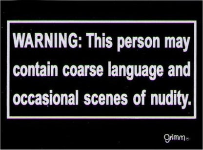 Warning Person May Contain Scenes Magnet GM2769