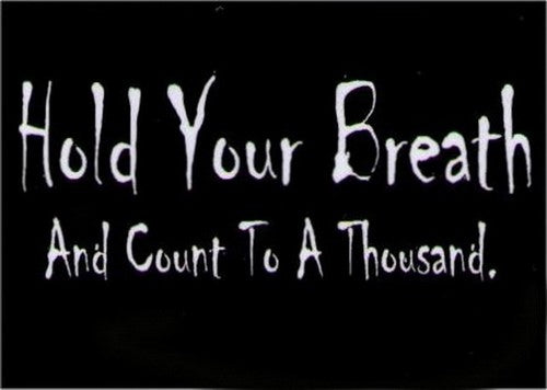 Hold Your Breath And Count To A Thousand Magnet DM2211