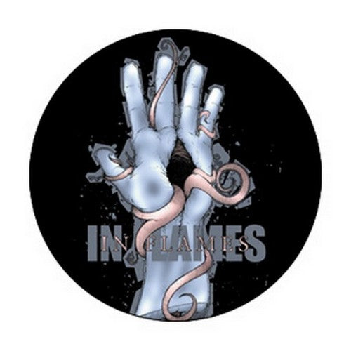 In Flames Hand Button B-3536