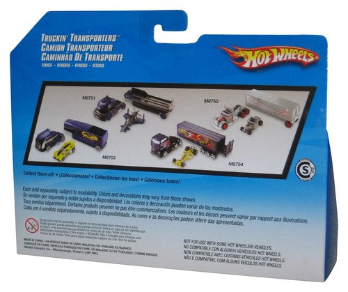 Hot Wheels Truckin' Transporters (2007) Green & Black Truck & Exclusive Motorcycle Bike Toy