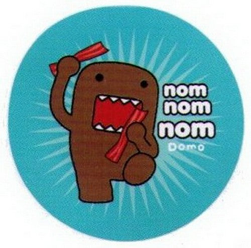 Domo-Kun Bacon Nom Nom 3-inch Button DB4643-3