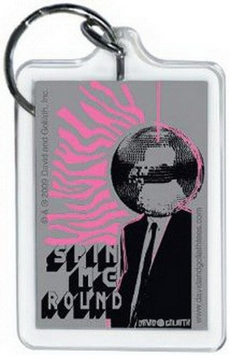 David and Goliath Spin Me Round Lucite Keychain 65556KEY