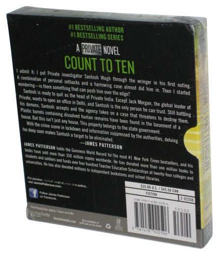 James Patterson & Ashwin Sanghi Count To Ten A Private Novel (2017) Audio CD Box Set