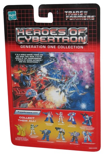 Transformers Heroes of Cybertron G1 (2001) Autobot Optimus Prime Figure w/ Yellow Axe - (Plastic Partially Loose From Card)