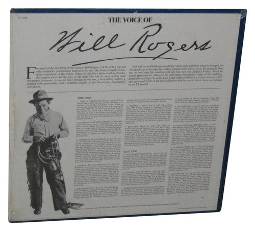 The Voice of Will Rogers (1973) LP Vinyl Record