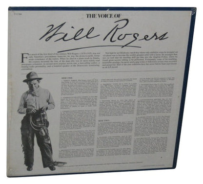 The Voice of Will Rogers (1973) LP Vinyl Record