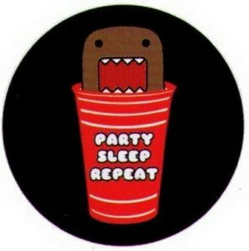 Domo-Kun Party Sleep Repeat 3-inch Button DB4623-3