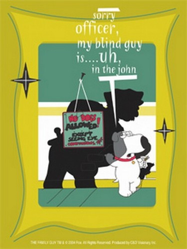 Family Guy Brian Cop Sticker S-FG-0015
