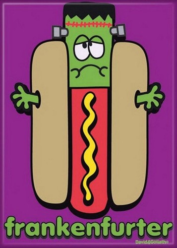 David and Goliath Frankenfurter Magnet 20465DG
