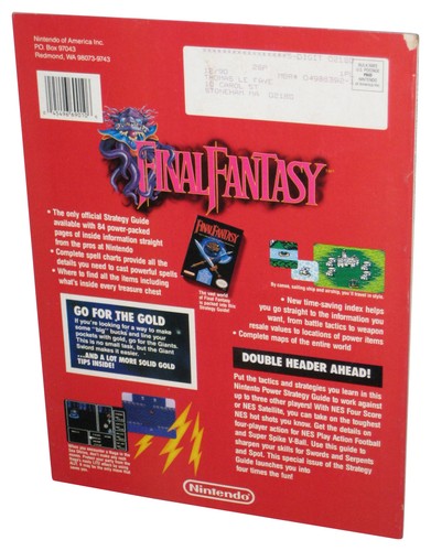 Final Fantasy Nintendo Power NES Vol. 17 Official Strategy Guide Book