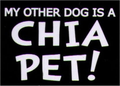 My Other Dog Is A Chia Pet Humor Magnet HM270