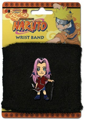 Naruto Sakura Standing Anime Black Wristband GE-7733