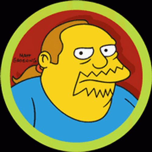 Simpsons Comic Book Guy Button SB962