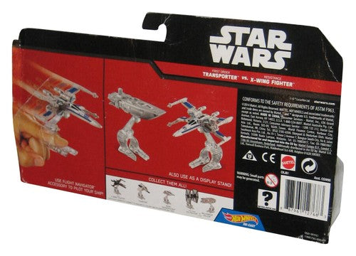 Star Wars Force Awakens Hot Wheels Starship (2015) First Order Transporter vs. X-Wing Fighter 2-Pack